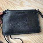 ALDO Black Textured Handbag - Faux Lizard-Skin + Grommet Strap Photo 1