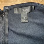 J.Crew  SIZE 10 Women's Pleated Ponte Dress Black Long Sleeve Knee Length Photo 5