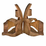 Miz Mooz Brown Leather Demi Molly Wedge Sandals Shoes size 38 Photo 5