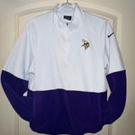 Nike Minnesota Vikings Boys Medium White Victory Quarter-Zip Pullover – Excellent Condition  Photo 0