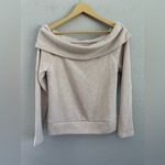 White House | Black Market WHBM Off The Shoulder Metallic Sweater Photo 2