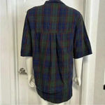 ZARA  Trafaluc Green Blue Plaid Twofer Dress Sz XS Photo 2