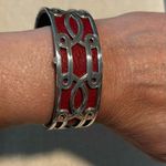 Brighton Christo Collection Slim Cuff with Red Interchangeable Band Photo 0