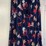 St. John ’s Day Rayon Blended Floral Blue Skirt Size M Photo 5