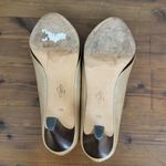 Cole Haan Womens Shoes Size 7.5 Nude Classic Leather High Heels Slip-On Pumps Photo 5