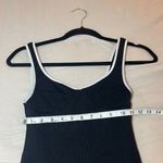 Crescent Black Sheath Midi Dress Spaghetti Strap Photo 3