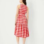Ann Taylor Red Gingham Halter Midi Dress – Size S (NWT) Photo 11