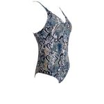 Shade & Shore women's size medium multi color snakeskin one piece swimsuit Photo 1