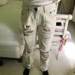 One X One Teaspoon Distressed White Jeans Photo 0