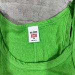 RE/DONE $95 NWT  x HANES LIME RIBBED TANK TOP SZ M Photo 2