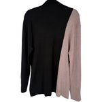 Chico's  ECOVERO‎ Neutral Colorblock Turtleneck Sweater Black Tan Size XXL Photo 4