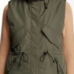 S13/NYC Trapper Vest w Detachable Faux Fur Hood Olive Green Size Small Photo 0