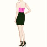 Lucy Paris  Fuchsia Black Color Block Cut Out Mini Dress Size Medium Photo 8
