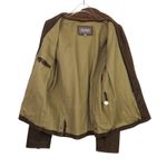 wilson's leather 80s Vintage  Brown Leather Jacket Men's Medium Motorcycle Jacket Photo 3