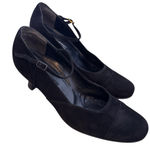 Paul Green  Black Suede Ankle Strap Kitten Heel Size 9 Photo 0