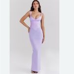 House Of CB  S A-C‎ 'Breeze' Orchid Satin Corset Maxi Dress NWOT Photo 11