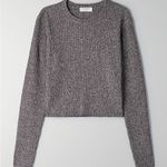 Babaton Aritzia  Nathaniel Sweater Crop Wool Ribbed Long Sleeve XXS Photo 4