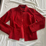 EXPRESS  Red Suede Jacket Photo 0