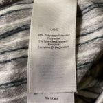 Donna Karan  Gray & Black Soft Striped Drawstring Waist Athleisure Pants L Photo 5