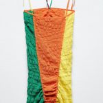 ZARA Linen Blend Knit Mini Halter Lightweight Dress Photo 4