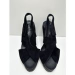 Pedro Garcia Shoes Womens Size 8.5 Black Open Toe Yuval Slingback Leather Sandal Photo 4