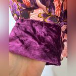 Anthropologie By  Thin Pink Floral Satin Double Breasted Sleep Top Size‎ M Photo 4