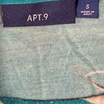 Apt. 9  Women’s Small‎ Blue Floral Twist Front Blouse Top Short Sleeve Keyhole Tee Photo 6