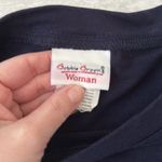 Bobbie & Brooks Bobbie Brooks L/G Navy Blue Short Sleeve Shirt Size Large Womens Photo 2