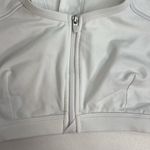 Bcg  XL Sports Bra Zip Front Hi Support White Racerback Wireless No Wire Women's Photo 3