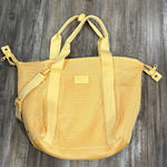 Dagne Dover  Landon Carryall Bag Yellow Air mesh zip XL Extra Large Pollen Color Photo 0