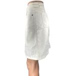 Croft & Barrow  Women's White High Waisted Mini A-Line Denim Jeans Skirt Size 6 Photo 1