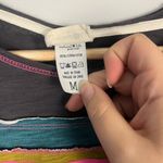 Natural Life  Molly long sleeve striped top size medium grey pink blue green Photo 2