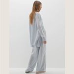 NEW NakedCashmere Tory Cashmere Open Cardigan Cloud Blue Size L Photo 3