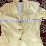 George Women's Butter Yellow Blazer Stretch long coat single vent pockets‎ 8 Photo 3