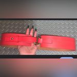 Gap Y2k leather low rise coquette red loop belt boho spring leather classic Photo 1