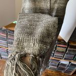 EUC New York & Company gray sequin detail sweater scarf Photo 1