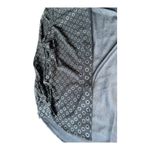 Modcloth  womens large black chiffon gold light weight button up collared top​ Photo 10