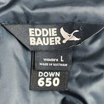 Eddie Bauer Cityscape Down Parka 650 Fill Hooded Quilted Jacket Navy Size Large Photo 9