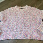 SheIn Colorful Crewneck Marled Knit Boxy Sweater ~ Women’s Size Large Photo 9