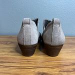 Joie  Rowen Taupe Leather Suede Booties Size 9 Ankle Boots V Cut Low Heel NEW Photo 4
