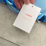 ANDIE NWT Swim Bermuda Bikini Top Blue Floral Large Bust Support Underwire Photo 4