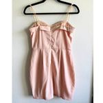 Super Down Light Pink Mini Side Slit Cocktail Dress - Small Photo 4