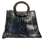 Custom Genuine 100%PVC Hornback Skin Leather Purse Black Photo 0