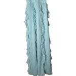 Lovers + Friends NWT  Ruffle Halter Maxi Dress Baby Blue XS Photo 6