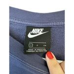 Nike Essential Damen Fleece Tie Drawstring Cropped Sweatshirt Purple Size Small Photo 2