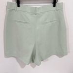 ZARA Mint Green Pleated Shorts Linen Size XXL Photo 5