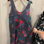 Vintage 80s Randi jumpsuit oversized made in USA cotton blend polka dot floral Black Size L Photo 10