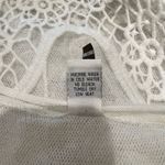 XCVI  White Mesh Crochet Embroidered Pullover Tunic Lined Ethereal Angelic Boho Photo 8