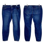 FOR THE REPUBLIC Jeans Blue Skinny Ankle Mid Rise Medium Blue Women's Size 14/31 Photo 2