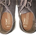 Toms NEW  Metallic Leather Women's Lenox Sneakers size 5.5 Pewter Photo 9